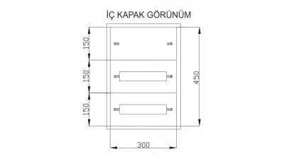 18’Lİ SİGORTA DAĞITIM PANOSU 30x45x15