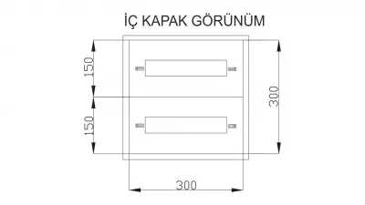 18’Lİ SİGORTA DAĞITIM PANOSU 30x30x15