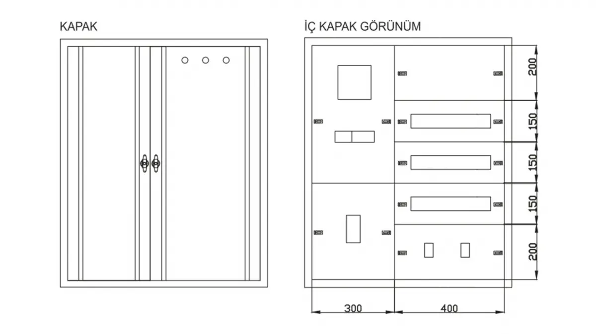 TRİFAZE SAYAÇ + AKIM TRAFOSU + TMŞ + 36 ADET SİGORTA