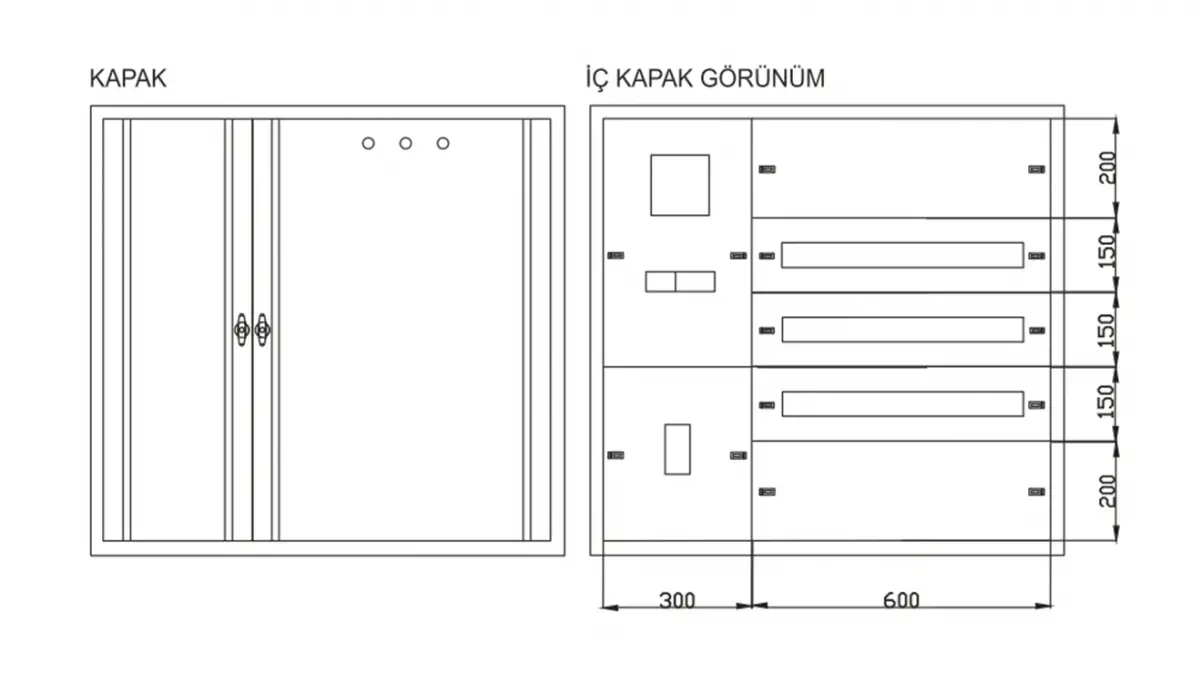 TRİFAZE SAYAÇ + AKIM TRAFOSU + TMŞ+ 75 ADET SİGORTA