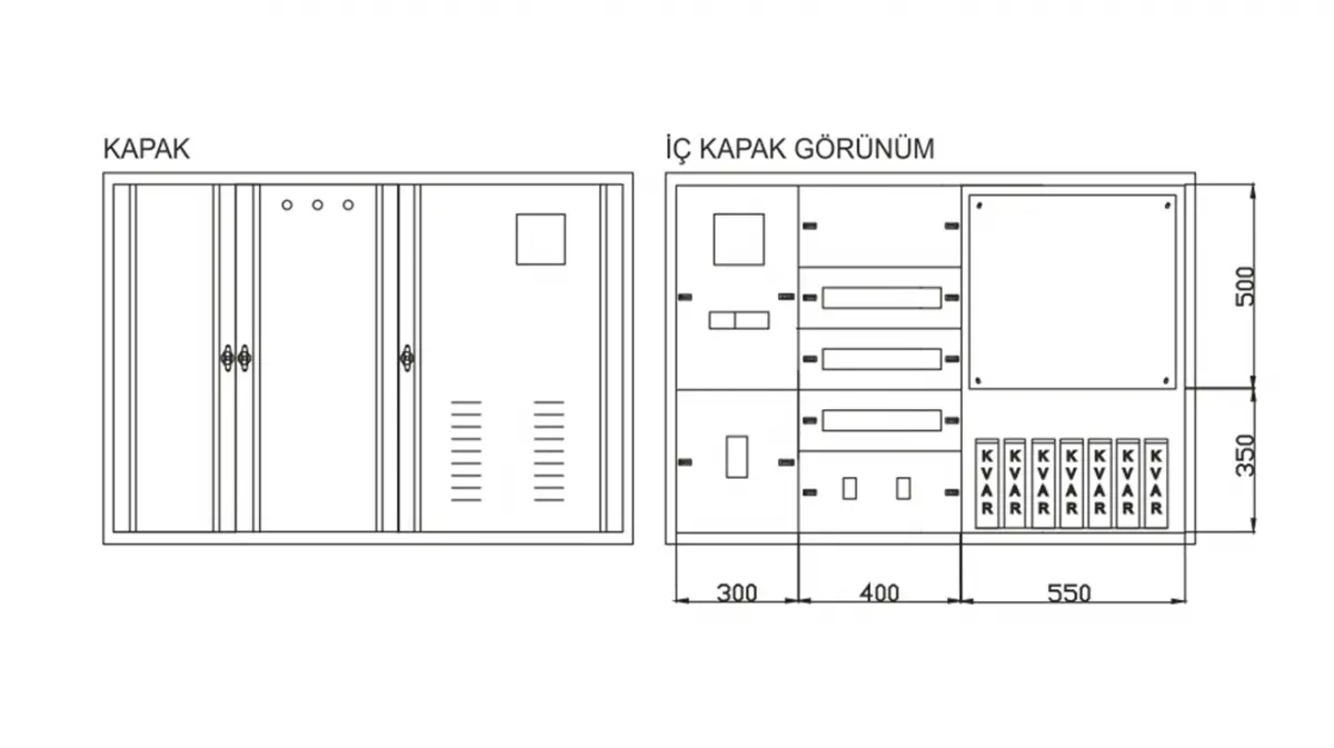 TRİFAZE SAYAÇ + AKIM TRAFOSU + TMŞ + 36 ADET SİGORTA + KOMP.